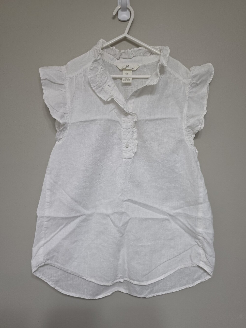 H&M Linen White Blouse